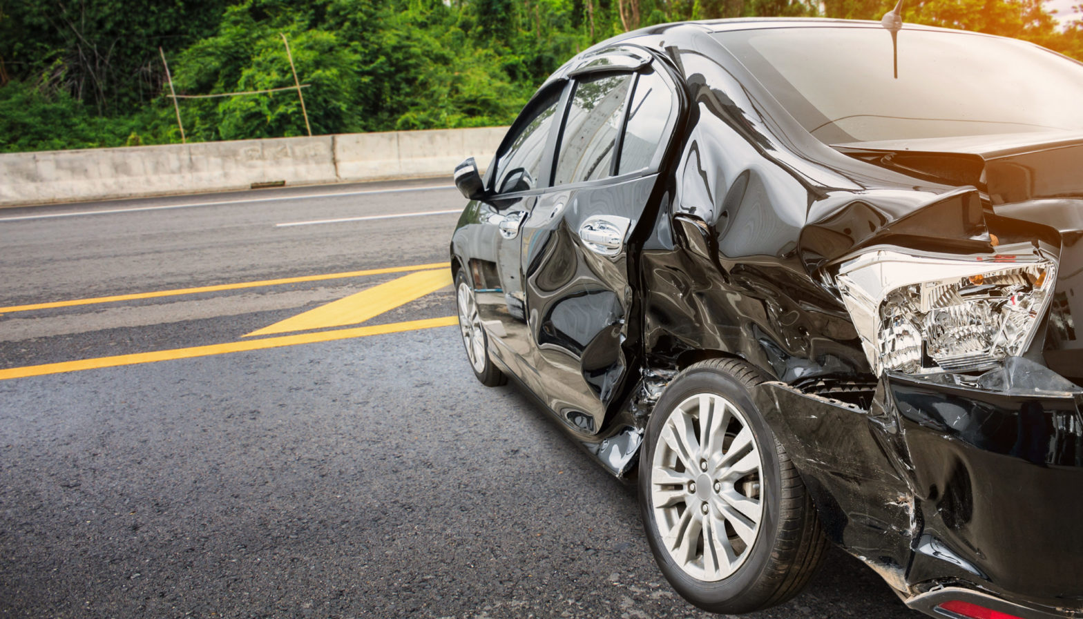 car accident determining fault by location of damage